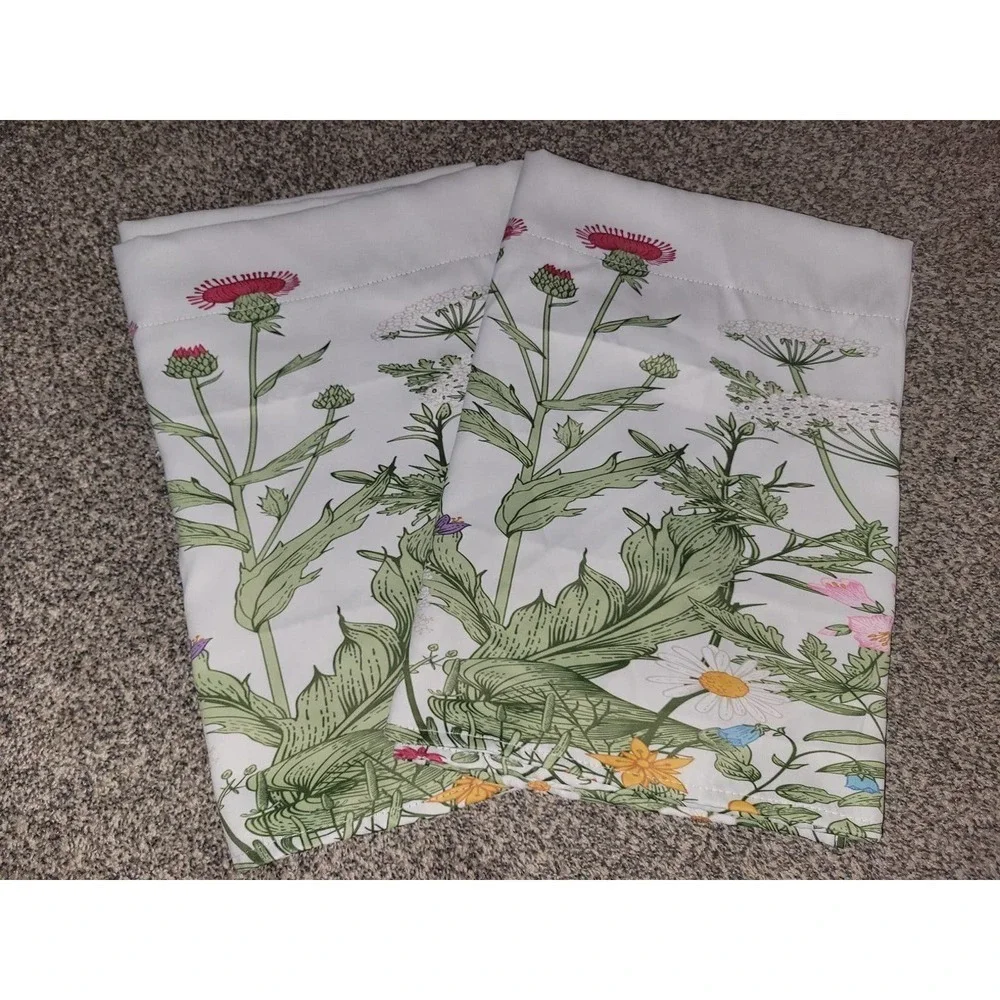 Floral Window curtains Set of 2